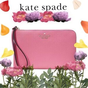 Kate Spade- Leila Medium L-zip Wristlet - like new